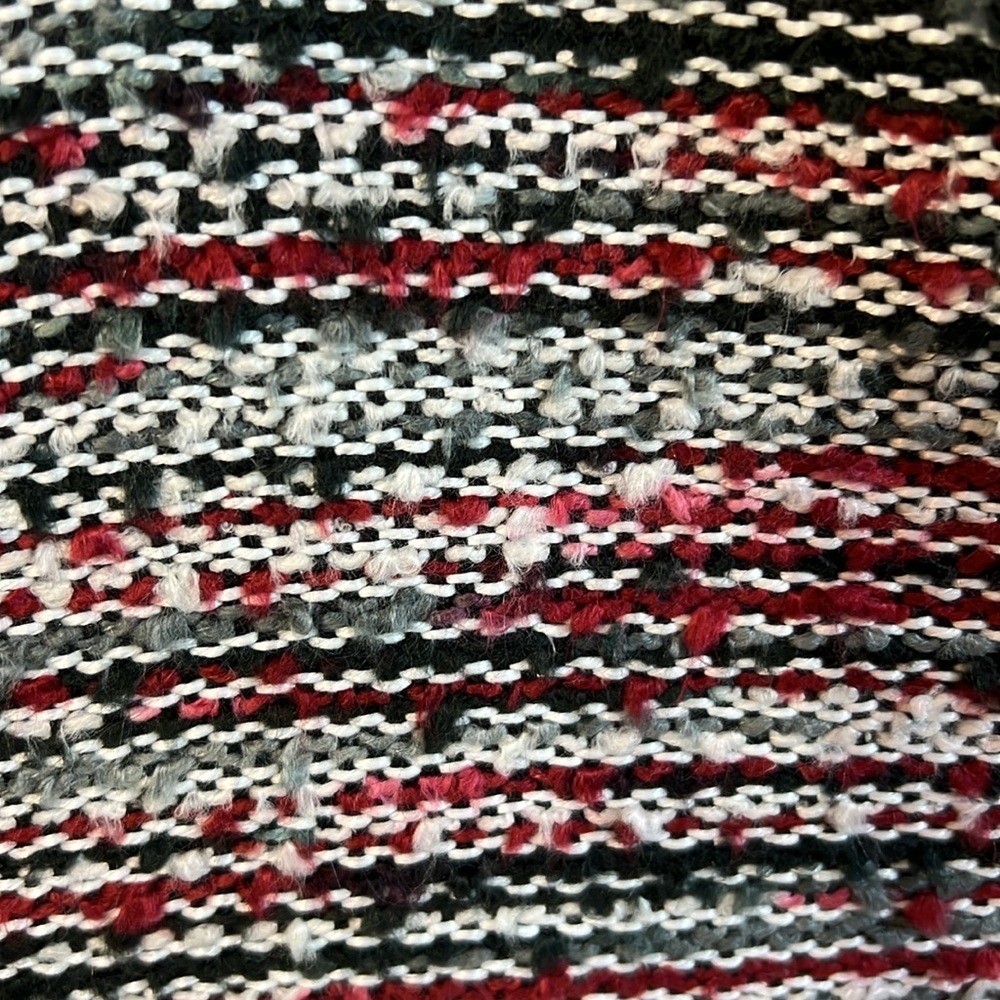 CATO Boucle Black Red White Tweed Skirt Size 12 - Picture 5 of 10